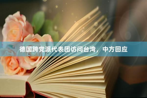 德国跨党派代表团访问台湾，中方回应