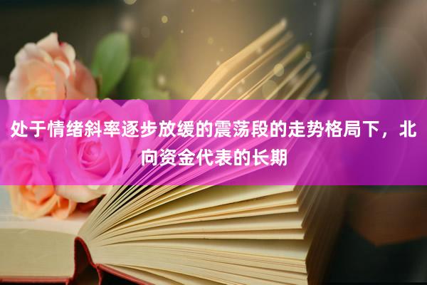 处于情绪斜率逐步放缓的震荡段的走势格局下，北向资金代表的长期