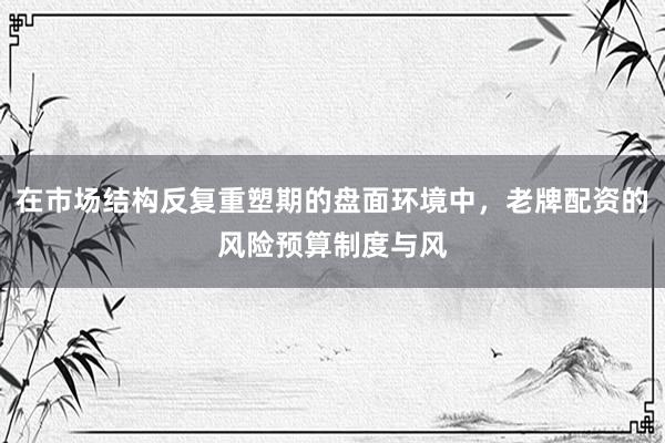 在市场结构反复重塑期的盘面环境中，老牌配资的风险预算制度与风